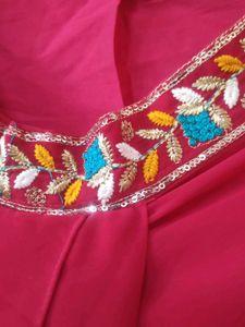 Pink Bollywood Dhoti Lehenga Sari With Jacket ✨