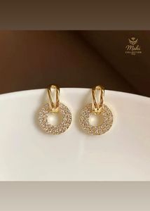 Gold Circle Earrings