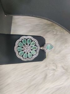 Silver Elegant Mint Choker Set
