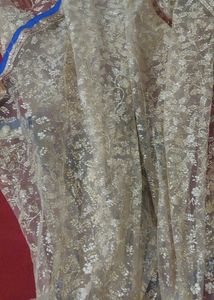 blue heavy Kurta with skirt and dupatta