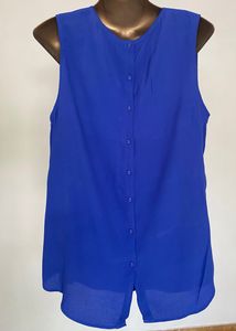 2Combo Of Grey Party Dress And Blue BackButton Top