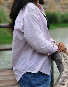 Oversized Button-Down Shirt
