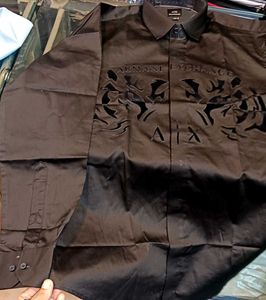 Tiger Print Black Shirt