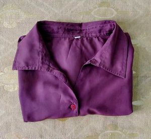 Purple Button-Down Shirt