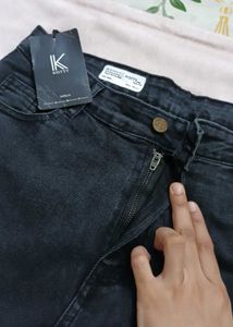 Wide Leg Black Jeans 32 waist
