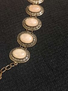 Antique Rose Quartz Bracelet