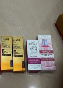 Serum And Sunscreen