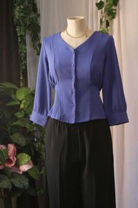 Vintage Style Button-Down Top