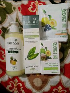 Pack Of 4, Face Wash, Moisturizer, Serum,