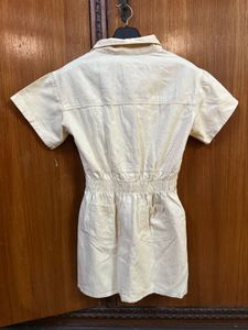 Beige Shirt Dress