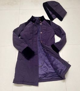 Purple Coat With Hood