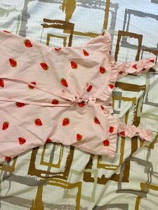 Shein Strawberry Print Mini Dress
