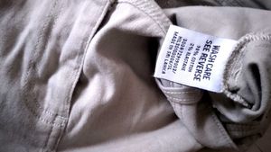 khaki cotton chinos  waist 32 /height 35 inches