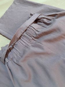 Belted Wide-Leg Pants