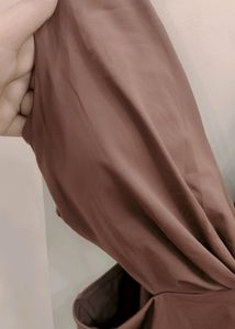 Brown Backless Body Suit With Fabulous Fabric