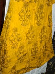 Yellow Floral Print Top