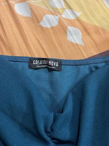 Cute Korean Royal Blue Top