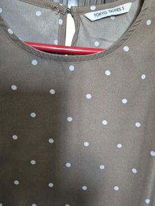 Tokyo Talkies Polka Dot Top Gently Used