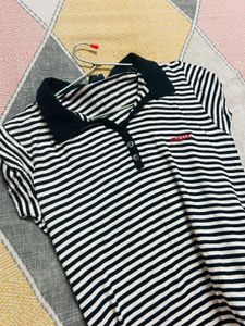 🖤Classic Striped Polo Top🤍