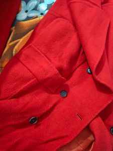 Stylish Red Overcoat
