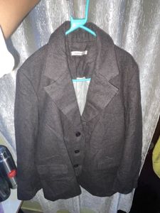 Oversized Woollen Blazer