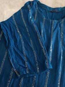 Blue Festive kurta