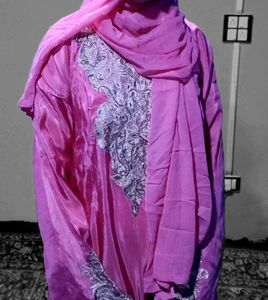 Elegant Pink Embroidered Kashmiri Suit