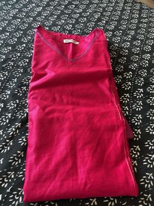 Elegant Pink Kurta - Fabindia