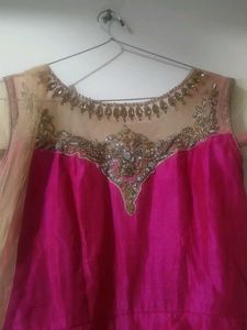 Elegant Pink Ethnic Gown