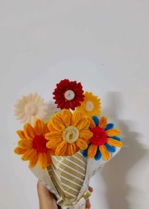 Fuzzy wire Flower Bouquet