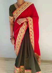Stylish Saree With Blouse