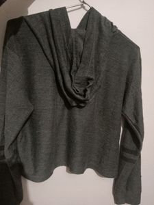 Cotton Hoodie Dark Grey