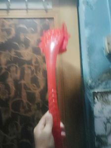 Red Bath Loofah with Handle