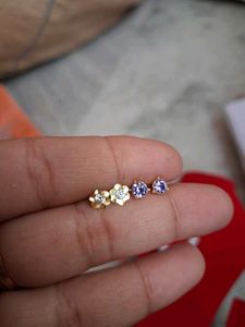 Flower Stud Earrings 2 Pair