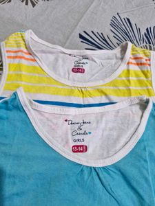 Set Of 2 Sleeveless Shirt