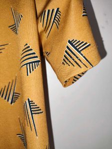 Patterned Mustard Shirt