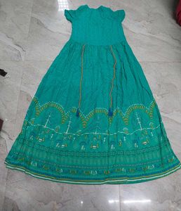 Green Printed Dress