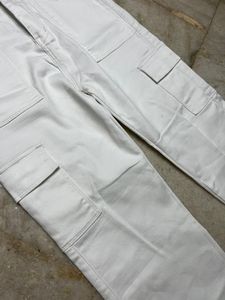 White Wide Leg Cargo