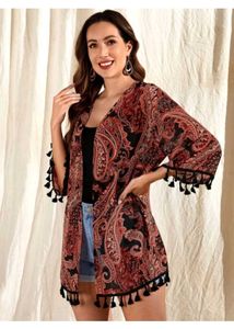 Paisley Print Kimono
