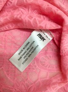 Pink Floral Lace Top