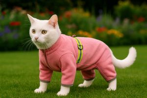 Soft Pink Fleece Pet Suit (Dog & Cat Both)