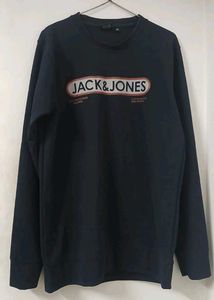 JACK&amp;JONES Navy Logo Sweatshirt