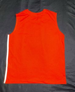 orange  Sleeveless T-Shirt