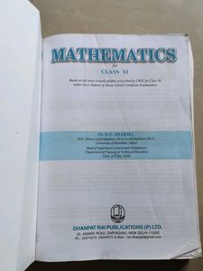 RD Sharma Mathematics For Class 11