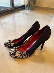 Nine West Branded Floral Heels Uk6 Used