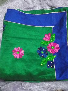 Beautiful Embroidery Work Saree