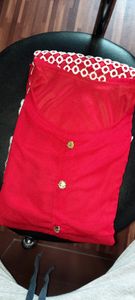 Red Sheer Blouse