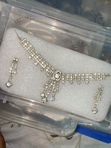 Silver colour necklace