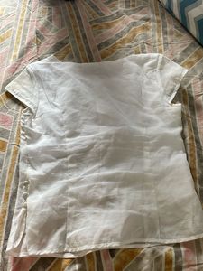 Embroidered White Top