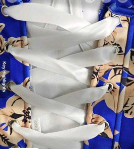 Blue Floral Corset Top